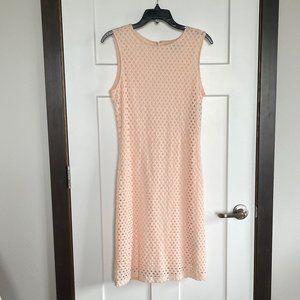 NWT Sharagano Sleeveless Eyelet Sheath Dress Size 10